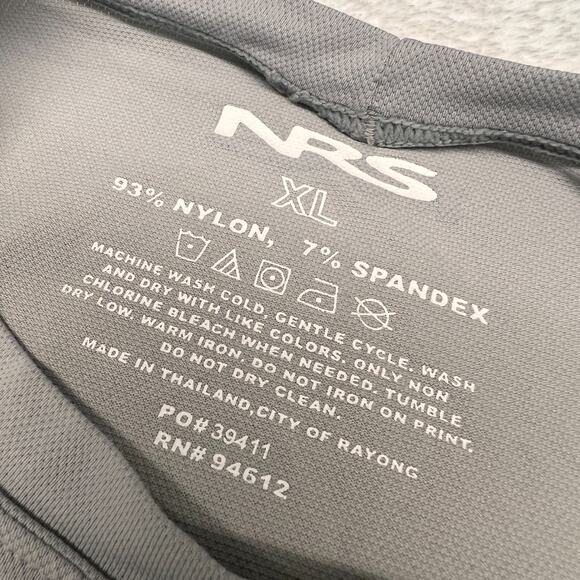 NRS Shirt Mens XL Gray H2 Core Silkweight Nylon Long Sleeve Performance Hiking - Picture 4 of 8